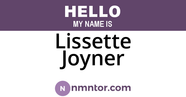 Lissette Joyner
