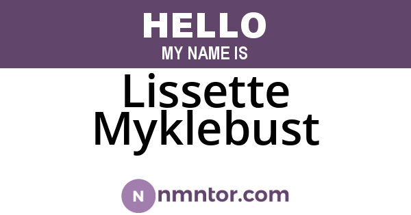 Lissette Myklebust