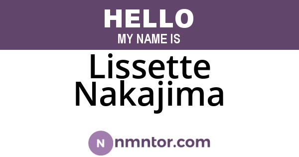 Lissette Nakajima