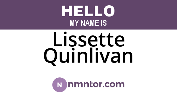 Lissette Quinlivan