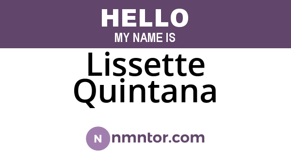 Lissette Quintana