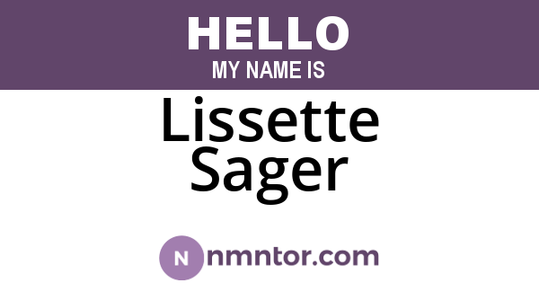 Lissette Sager