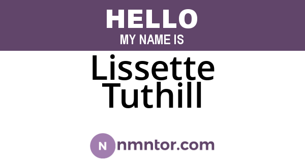 Lissette Tuthill
