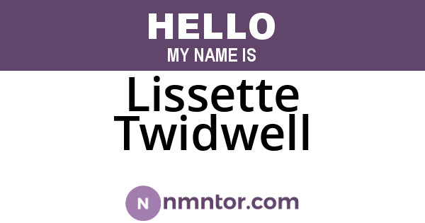 Lissette Twidwell