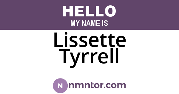 Lissette Tyrrell