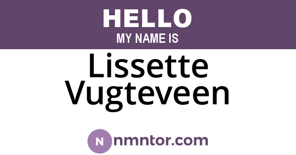 Lissette Vugteveen