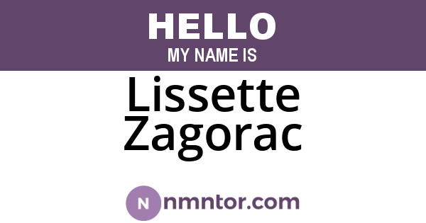 Lissette Zagorac