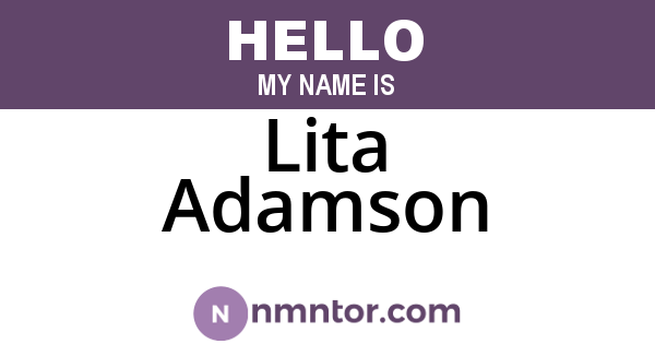 Lita Adamson