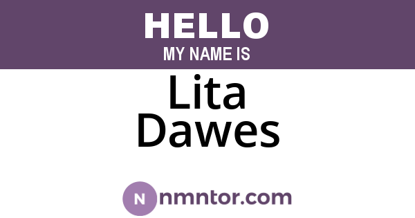 Lita Dawes