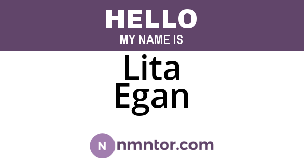 Lita Egan