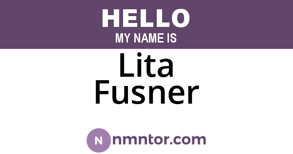 Lita Fusner