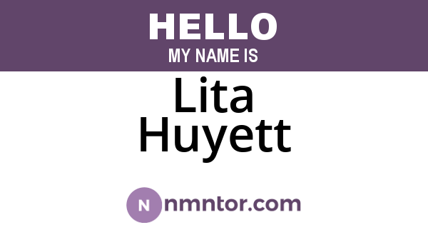 Lita Huyett