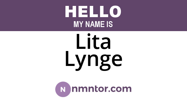 Lita Lynge