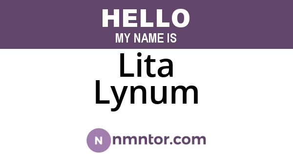 Lita Lynum