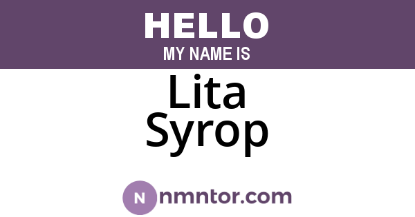 Lita Syrop