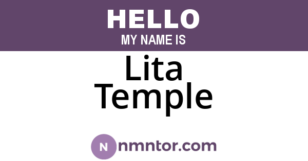 Lita Temple