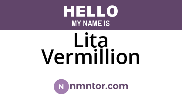 Lita Vermillion