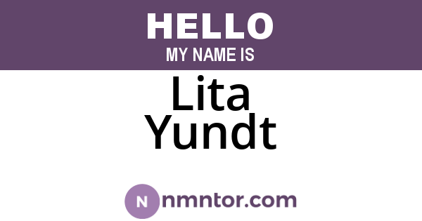 Lita Yundt