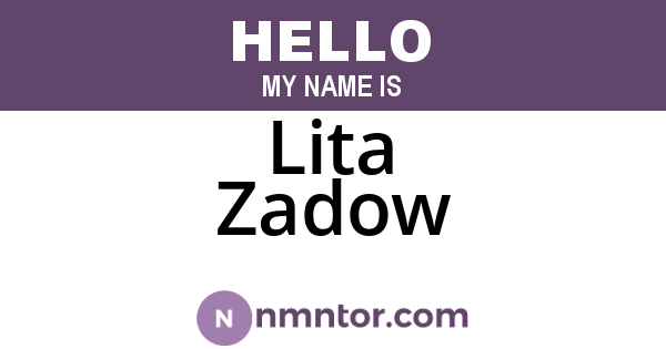 Lita Zadow
