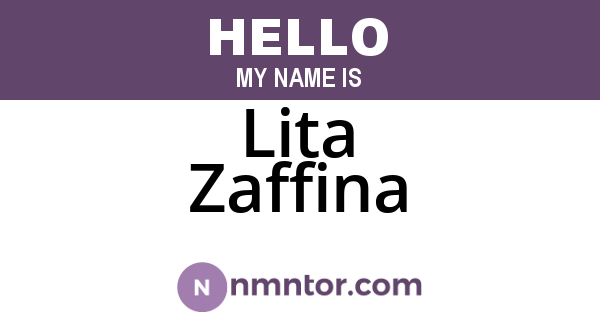 Lita Zaffina