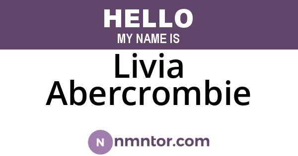 Livia Abercrombie