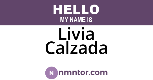 Livia Calzada