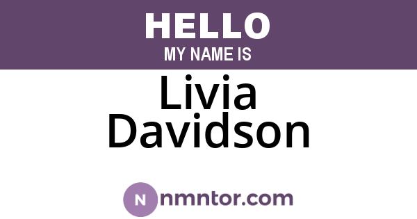 Livia Davidson