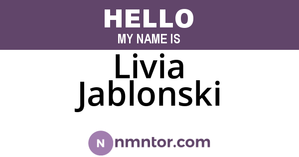 Livia Jablonski