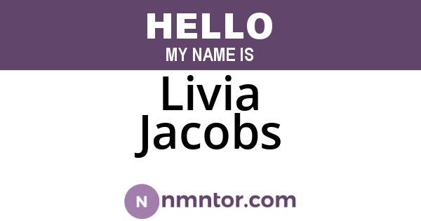Livia Jacobs