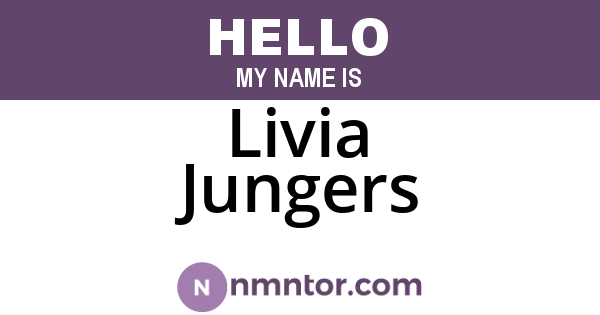 Livia Jungers
