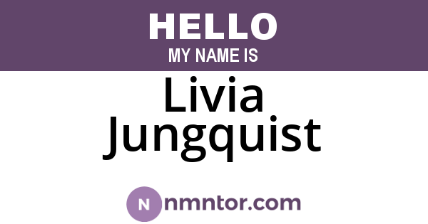 Livia Jungquist