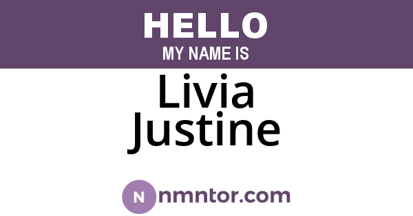 Livia Justine