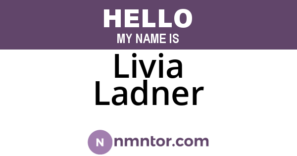 Livia Ladner