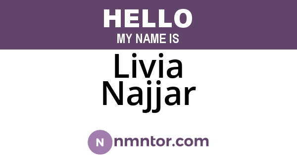 Livia Najjar