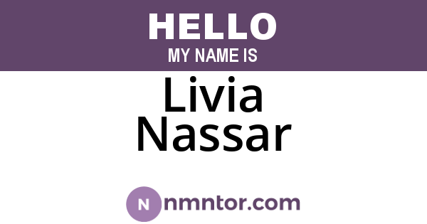 Livia Nassar