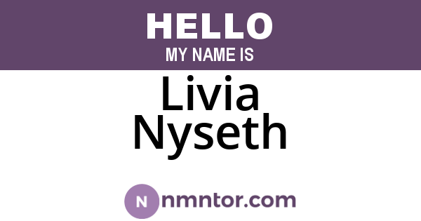 Livia Nyseth