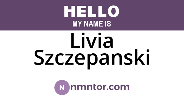 Livia Szczepanski