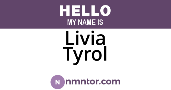Livia Tyrol