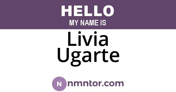 Livia Ugarte