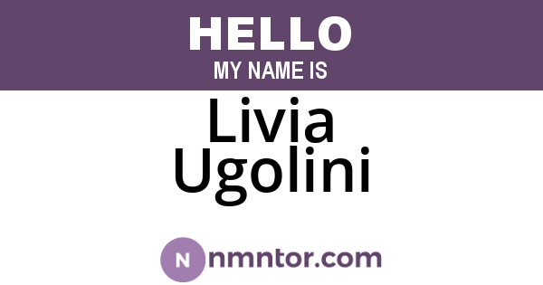 Livia Ugolini