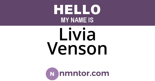 Livia Venson