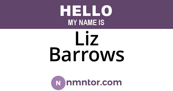 Liz Barrows