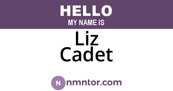 Liz Cadet