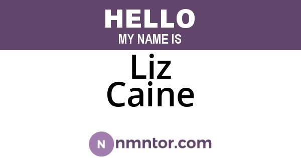 Liz Caine
