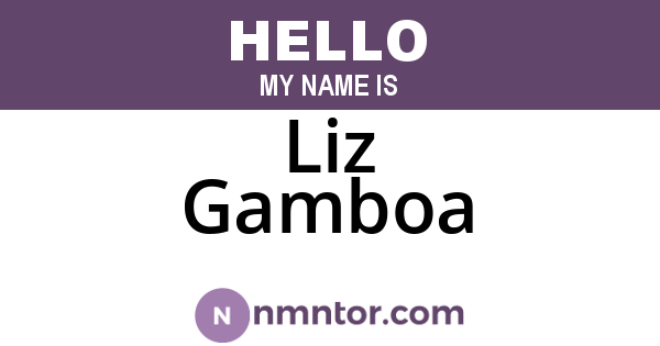 Liz Gamboa