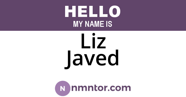 Liz Javed