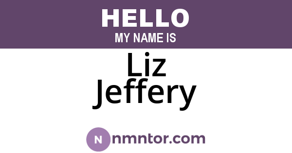 Liz Jeffery