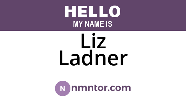 Liz Ladner