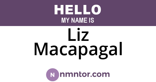 Liz Macapagal