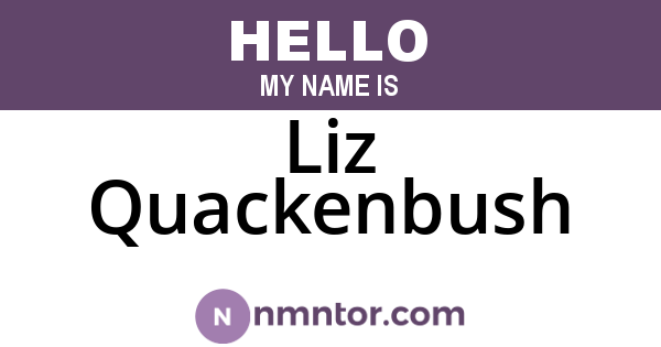 Liz Quackenbush